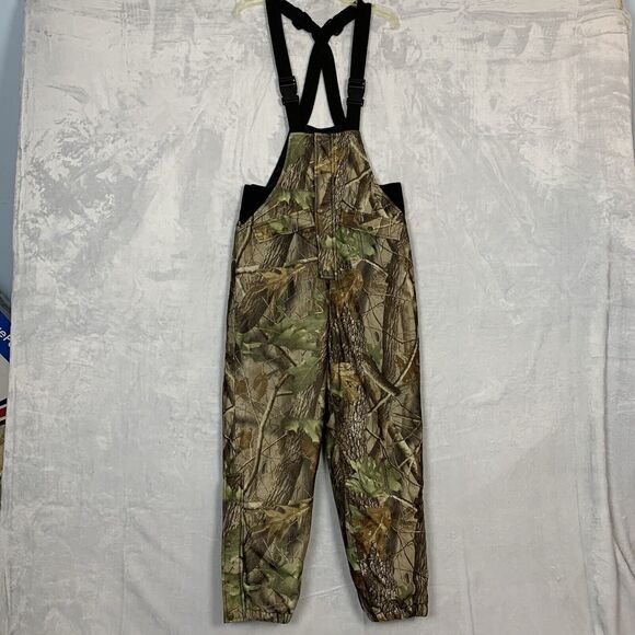 Woolrich Outdoor Guide Collection Camo  Overalls Youth Large (14-16) Insulated - Picture 1 of 9